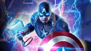 4k Captain America Glowing Eyes