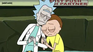 A Photo Of Rick And Morty Sad