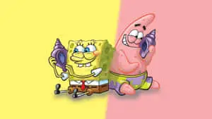 "Quirky and Creative Aesthetic Spongebob Desktop Wallpaper"