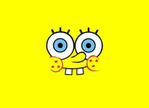 Bright Yellow Face Aesthetic Spongebob Desktop