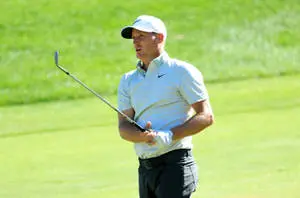 Alex Noren With Golf Club