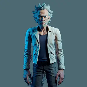 Animated Rick Character PNG ehq28