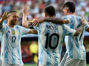 Argentina National Football Team Lionel Messi And Teammates