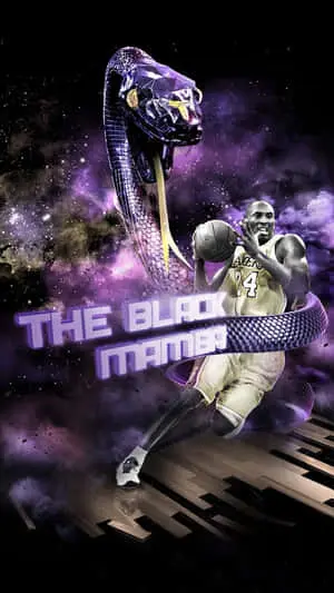 Black Mamba Kobe Snake Art