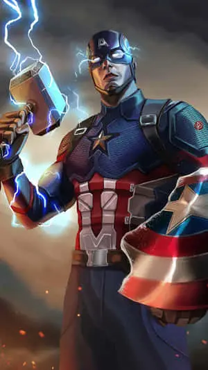 Captain America stands ready to defend freedom