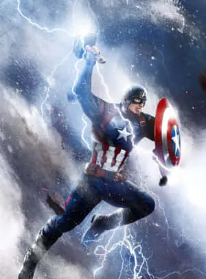 "Fuelled by courage and the American spirit, Captain America Cool stands for justice!" 