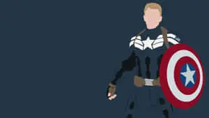 Captain America Minimalist Artwork