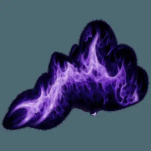 Cartoon Purple Fire PNG 83