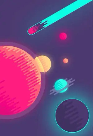 Celestial Bodies For Cool Simple Background