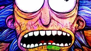 Closeup Rick And Morty Trippy Image
