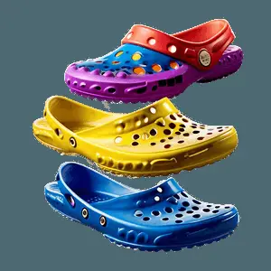 Colorful Crocs Collection PNG 5