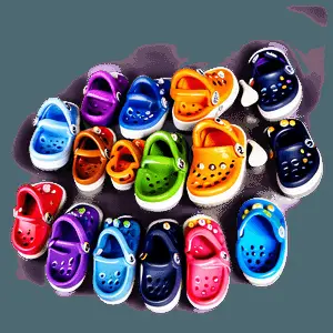 Colorful Crocs Collection PNG jqk66