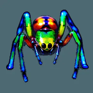 Colorful Spider PNG 05042024