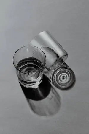 Cool Icy Refreshment in Clear Drinking Glasses
