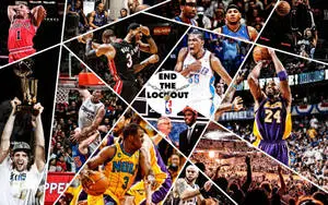 Cool NBA Superstars Collage