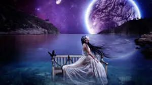 Landscape Fantasy Moon Cool Photos Background
