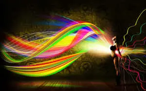 Landscape Lady Rainbow Flare Lens Cool Photos Background