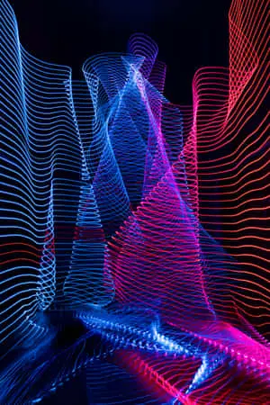 A Surreal Urban Scene with an Array of Colors