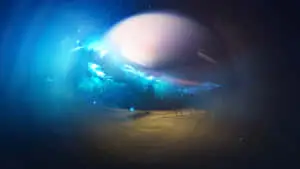 Cool Planet With Blue Smoke Picture