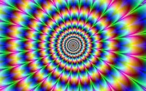 Get lost in the mesmerizing cool rainbow. 