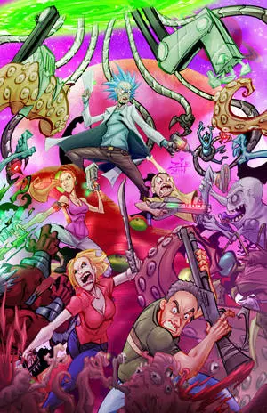 Cool Rick And Morty Anime Style