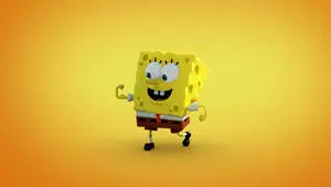 Flexing Cool Spongebob In 3D