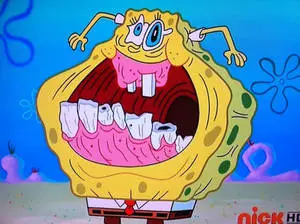 Cool Spongebob having a blast