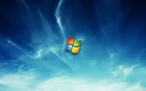windows 7 logo in the sky
