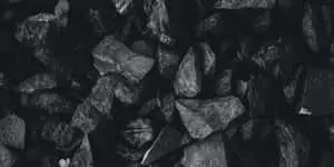 black and white photo of a pile of rocks