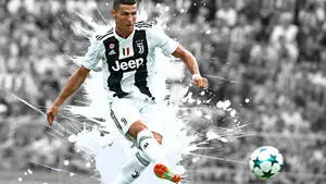 CR7 HD White Paint Splatters