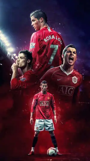Cristiano Ronaldo radiating on-field intensity