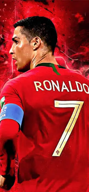 Skillful Cristiano Ronaldo on the field