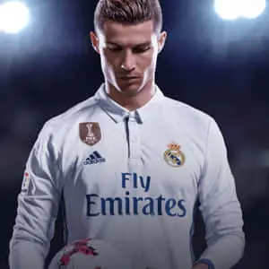 Cristiano Ronaldo striking a pose on the field