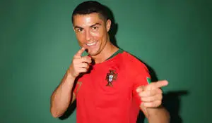 Cristiano Ronaldo Cool 2018 FIFA Portugal Team Portrait
