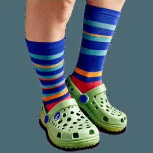Crocs with Socks Trend PNG 8