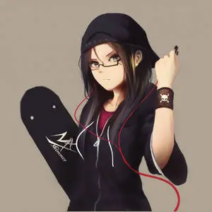 Cute Tomboy Punk Red Earphones