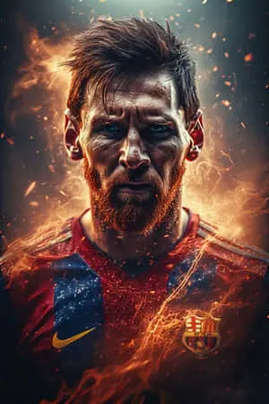 Epic Messi Fantasy Art 4k