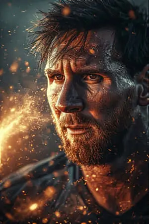 Epic Messi Fantasy Art 4k
