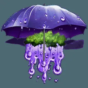 Fantasy Purple Rain Landscape PNG 06252024