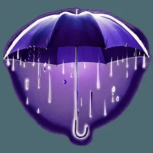 Fantasy Purple Rain Landscape PNG cnu15