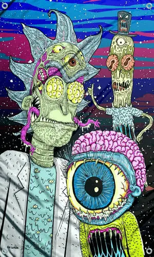 Flesh Creatures Rick And Morty iPhone
