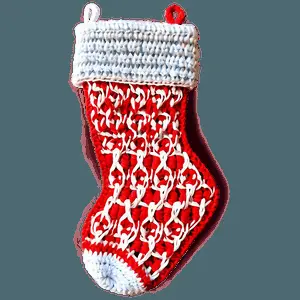 Handmade Crochet Stocking PNG 57