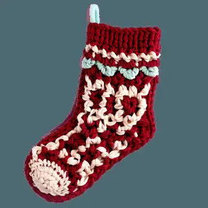 Handmade Crochet Stocking PNG 57