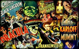 Classic Horror Movie Collage