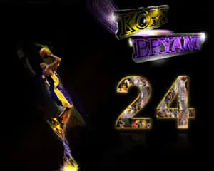 Kobe Bryant 24 Logo Fan Art