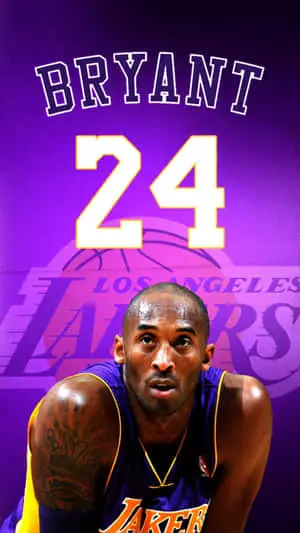 Kobe Bryant 24 Logo Los Angeles Lakers