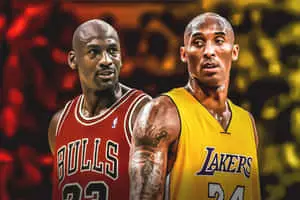 NBA Superstars Kobe Bryant And Michael Jordan Digital Illustration