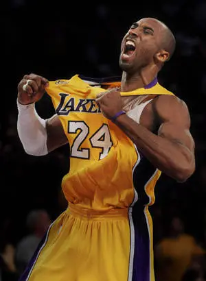 Kobe Bryant Cool Pulling At Jersey