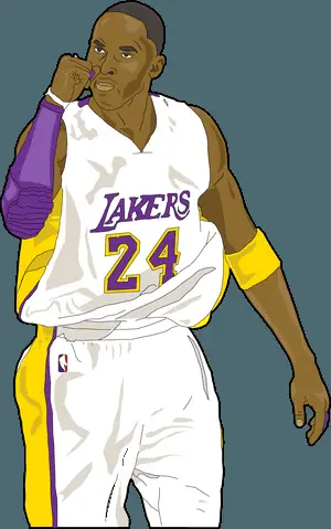 Kobe Bryant Lakers Illustration