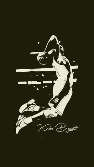 Black And White Kobe Bryant Phone